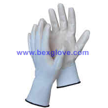 13 Gauge Nylon Liner, Nitrile Coating, Flashy Powder Safety Gloves